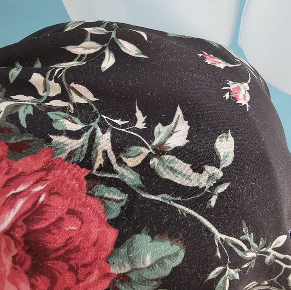 Vixen By Micheline Pitt Floral Black Midi Skirt - Picture 6 of 6